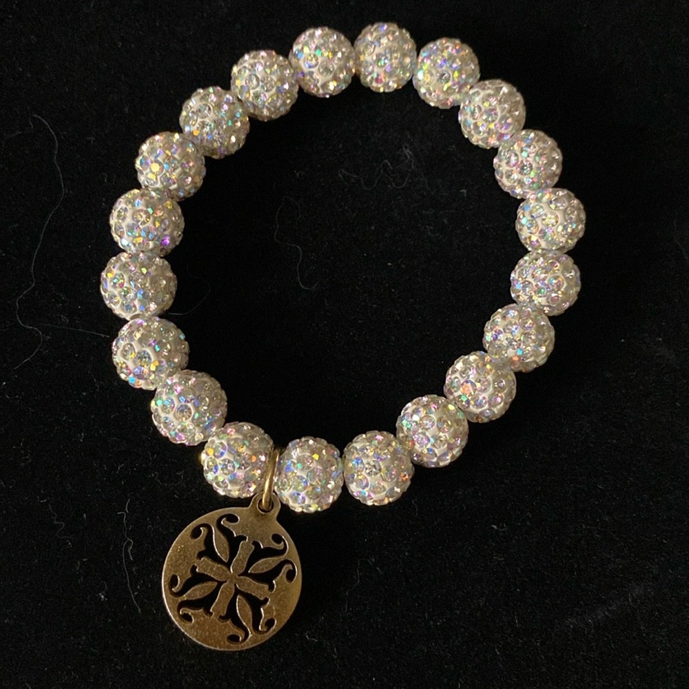 Emerson rustic cuff crystal bracelet
